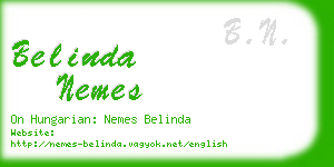 belinda nemes business card